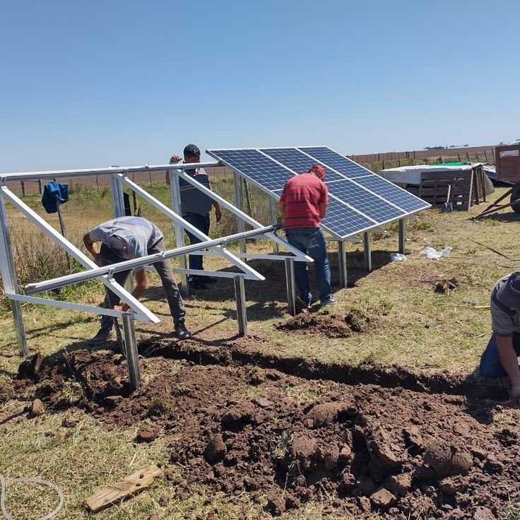 Solar panels install